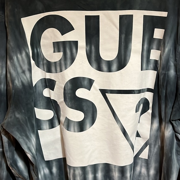 026 GUESS Men's Tie-Dye Long Sleeve Tee - Logo - XL - Picture 6 of 7